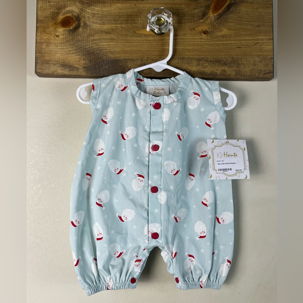 18 months Haute Baby- Baby's Dear Santa Coveralls - THE cutest little outfit!
